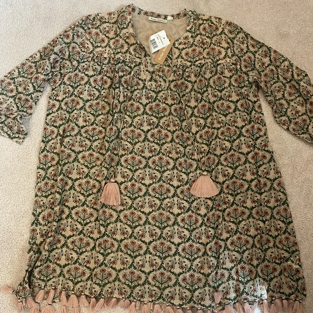 NWT Roller Rabbit Hampton beach swim cover in rose small - Picture 1 of 3